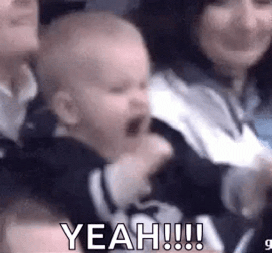 Heck Yeah Screaming Toddler GIF