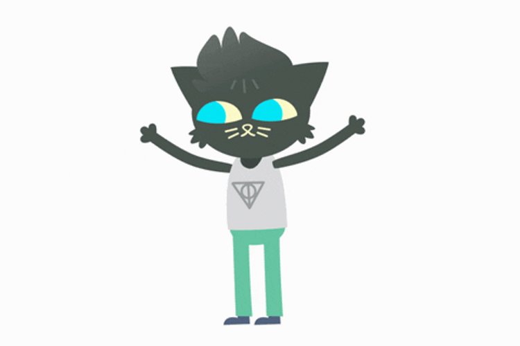 Hector Cat Waving Good Morning Anime GIF