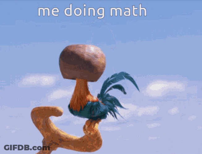 Hei Hei Chicken Me Doing Math GIF