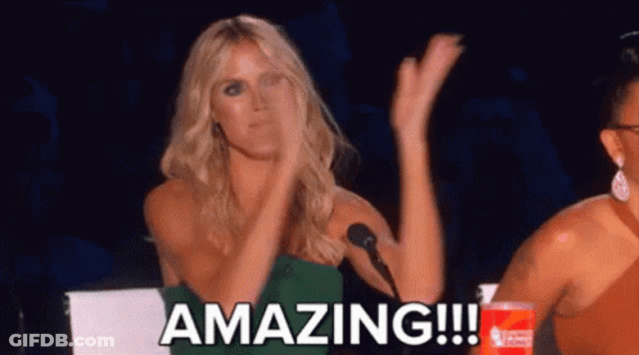 Heidi Klum Clapping Killing It Amazing GIF
