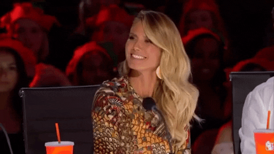 Heidi Klum Smiling GIF