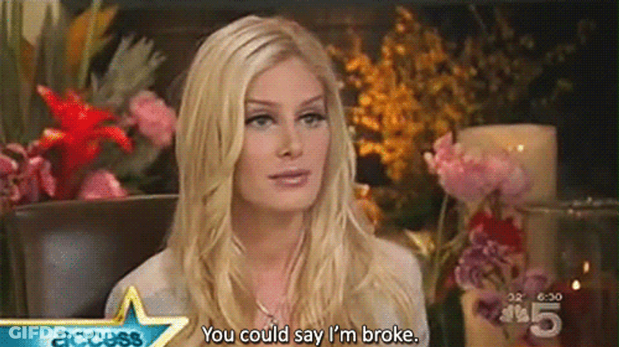 Heidi Montag Saying I'm Broke In MTV Interview GIF