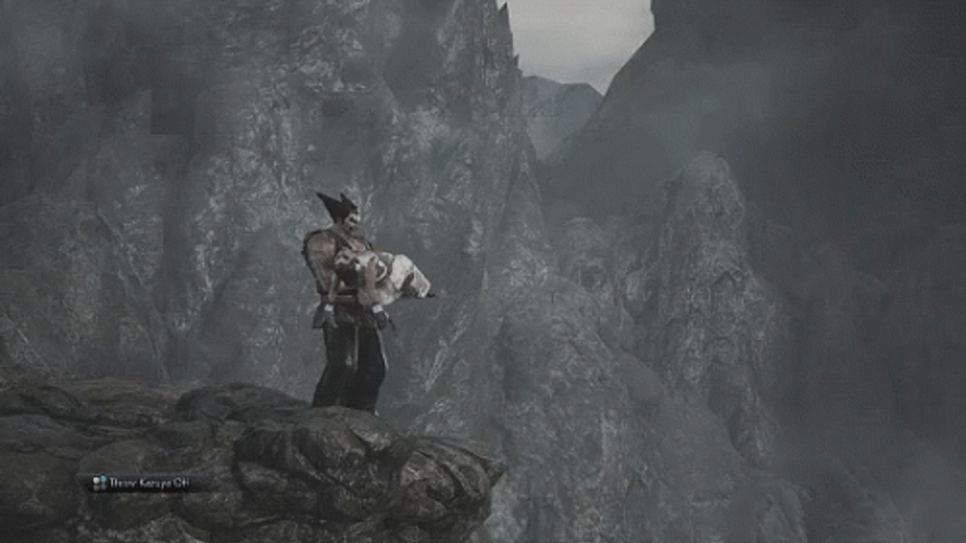 Heihachi Tekken Throwing Kazuya GIF