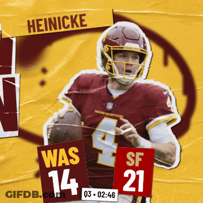 Heinicke Holding Football GIF