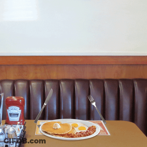 Heinz Ketchup Bottle Next To Plate Of Food GIF