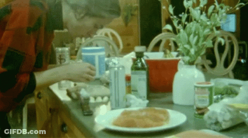 Heinz Ketchup Bottle Next To Plate GIF