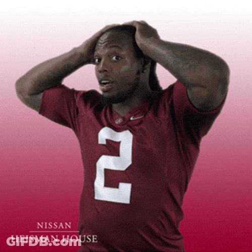 Heisman House Bilal Powell Face Palm GIF