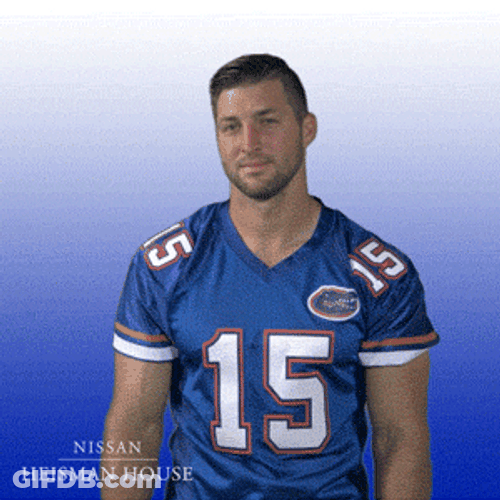 Heisman House Tim Tebow Eyebrow Twitch GIF