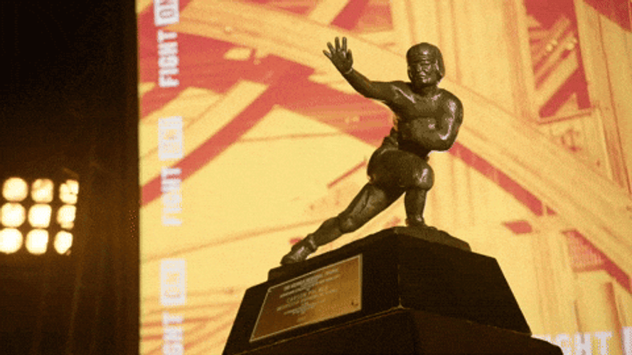 Heisman Trophy Cinematic Shot GIF