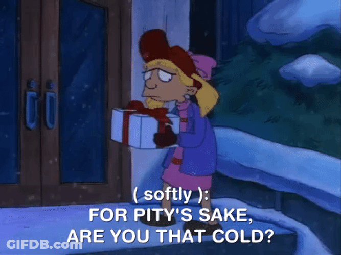 Helga Pataraki Pity's Sake Thats Cold GIF