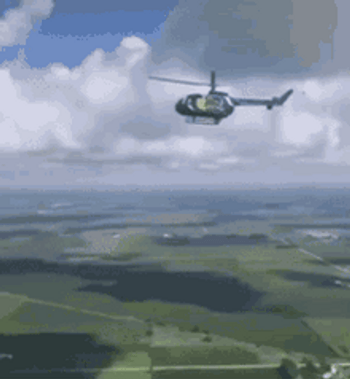 Helicopter Air Flip Crashing Down GIF
