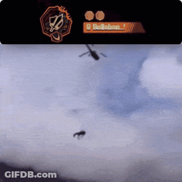 Helicopter Flying In Sky GIF