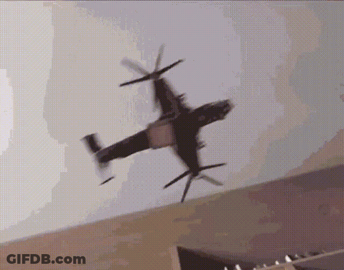 Helicopter Flying Over Room Ceiling GIF
