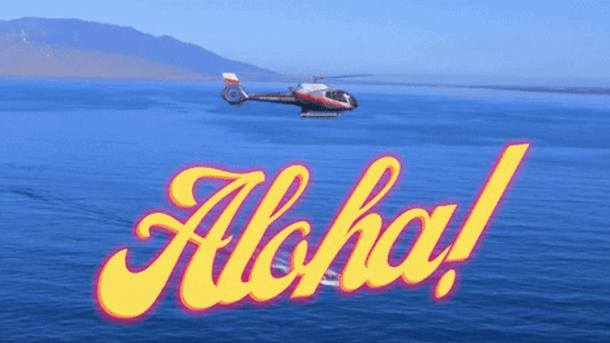 Helicopter Hawaii Beach Aloha GIF
