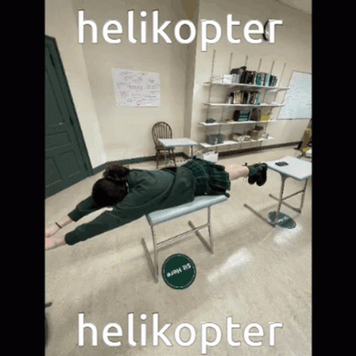 Helicopter Helicopter Hilarious Table Spin Meme GIF
