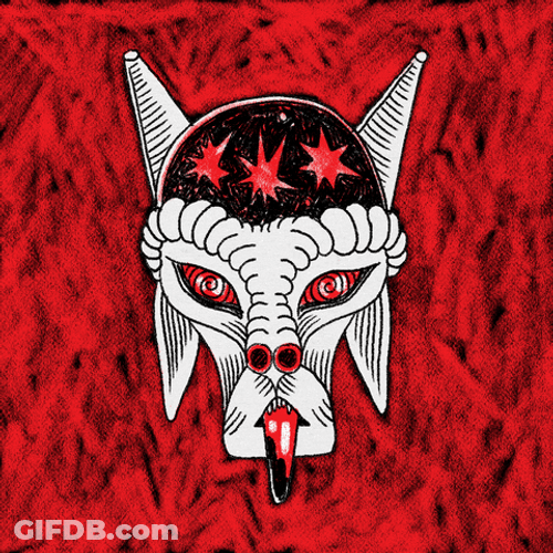 Hell Creature Satan's Goat Head GIF