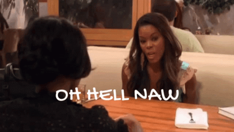 Hell Naw Angry Woman GIF