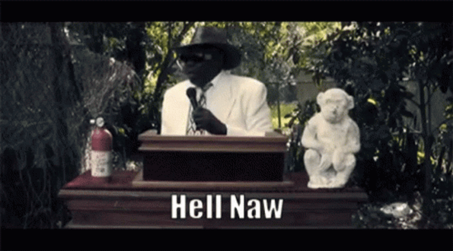 Hell Naw Bishop Bullwinkle GIF