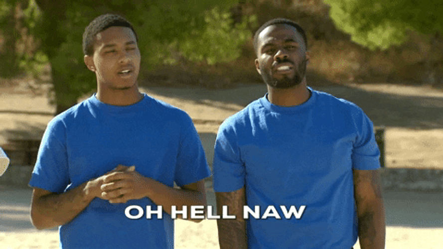 Hell Naw Fear Factor GIF