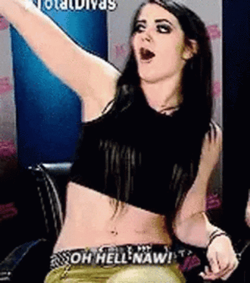 Hell Naw Female Wrestler Paige GIF