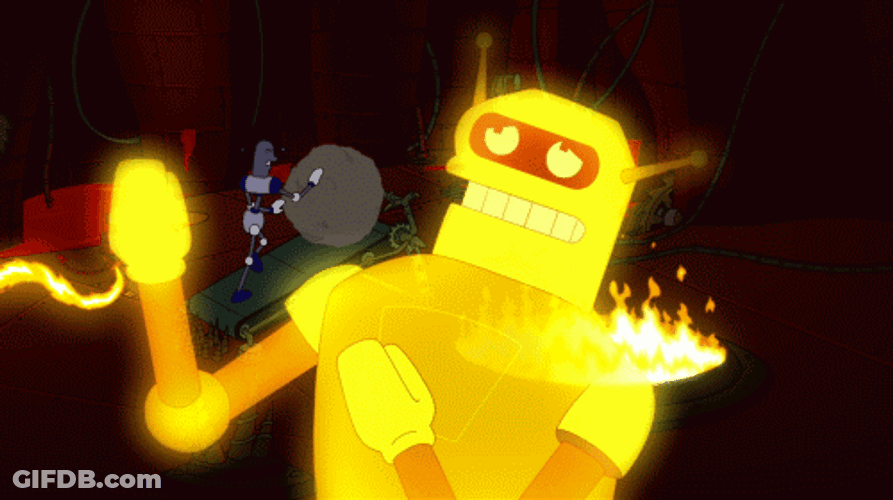 Hell Robot Calculon Futurama GIF