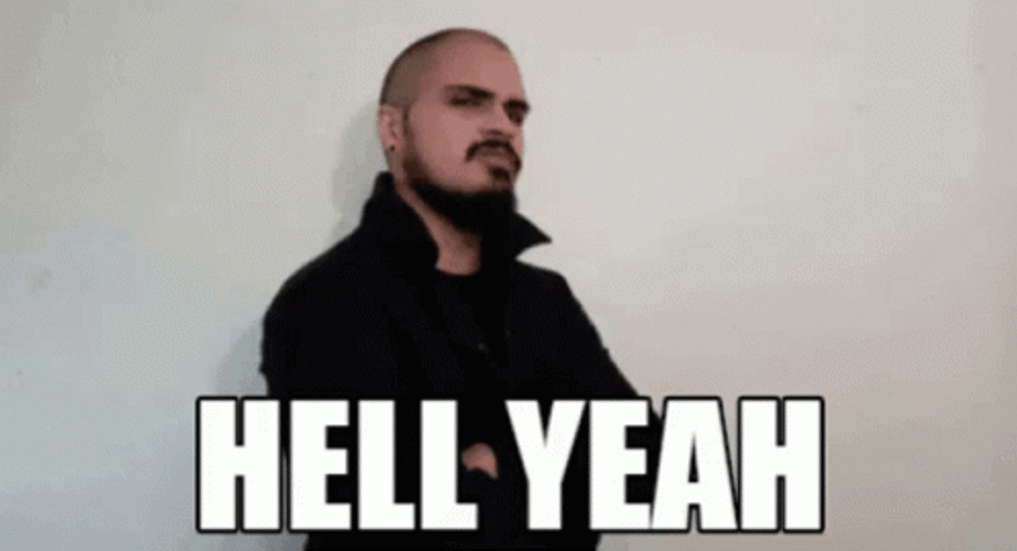 Hell Yeah Bearded Man GIF