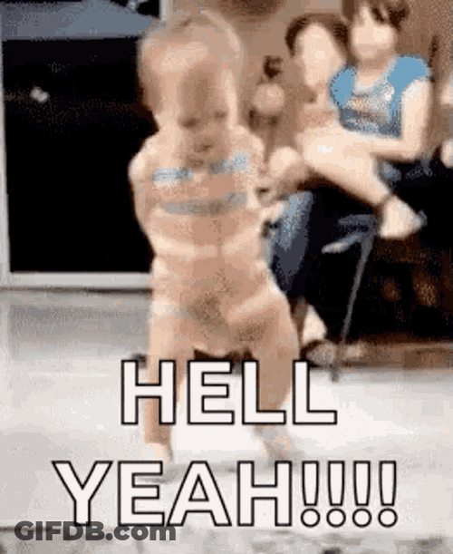 Hell Yeah Dancing Baby GIF