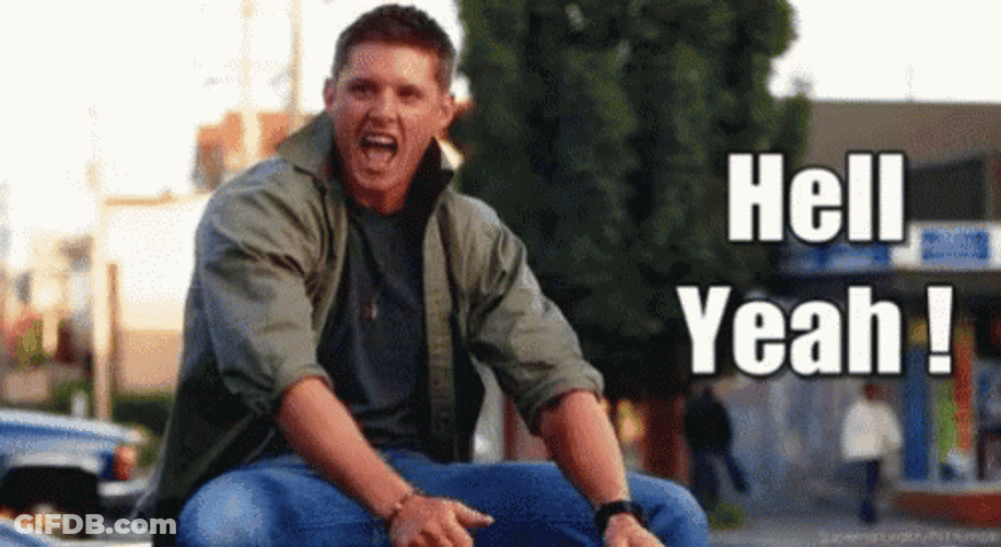 Hell Yeah Dean Supernatural GIF