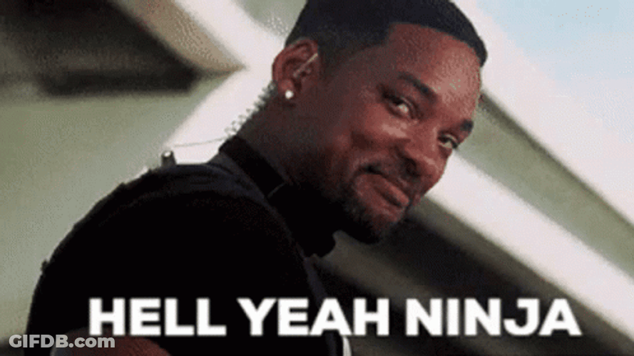 Hell Yeah Ninja Will Smith GIF