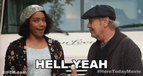 Hell Yeah Text GIF