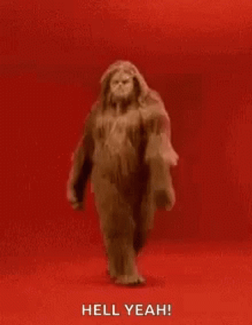 Hell Yeah Yeti Catwalk GIF