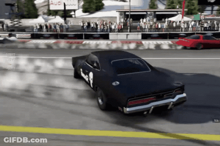Hellcat Drifting Forza Horizon Video Game GIF
