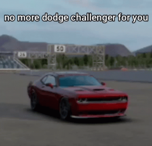 Hellcat No More Dodge Challenge For You GIF