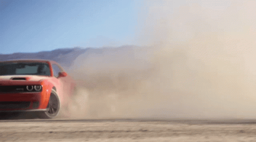 Hellcat Sports Car Dodge Demon Drift GIF