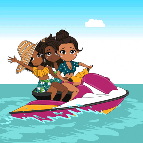 Hello August Jet Ski GIF