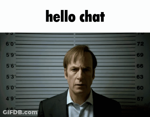 Hello Chat GIF