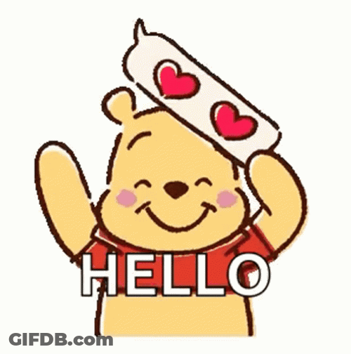 Hello Cute Winnie The Pooh GIF