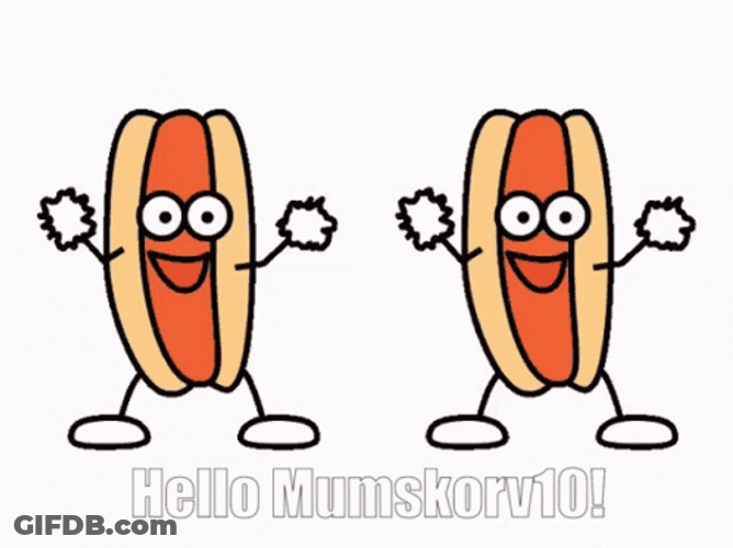 Hello Dancing Hot Dog GIF
