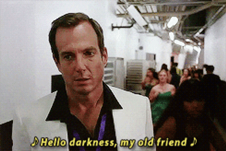 Hello Darkness My Old Friend GOB Arrested Development GIF