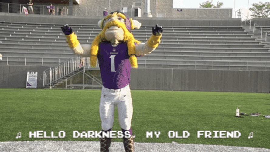 Hello Darkness My Old Friend Sad Viktor The Viking GIF
