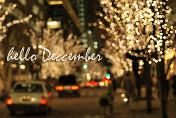Hello December Street Lights GIF