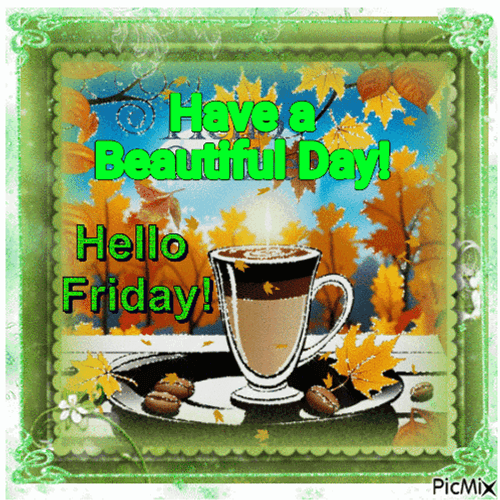 Hello Friday Autumn Season GIF