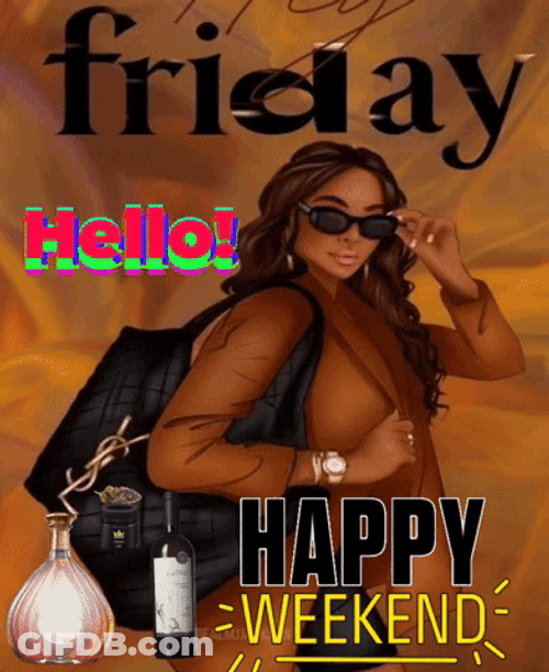 Hello Friday Classy Girl GIF