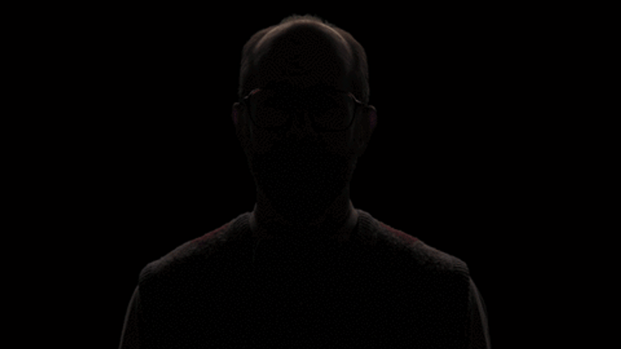 Hello Friends Man Appearing From The Dark GIF