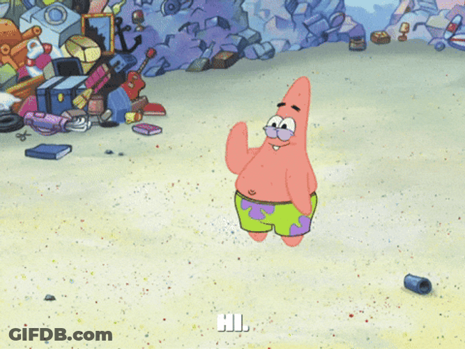 Hello Friends Patrick Star SpongeBob SquarePants GIF