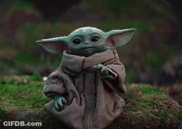 Hello From Baby Grogu GIF