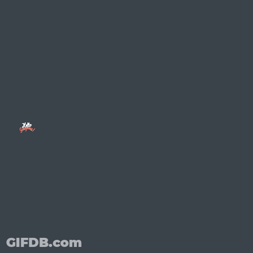 Hello Gorgeous Text Animation GIF