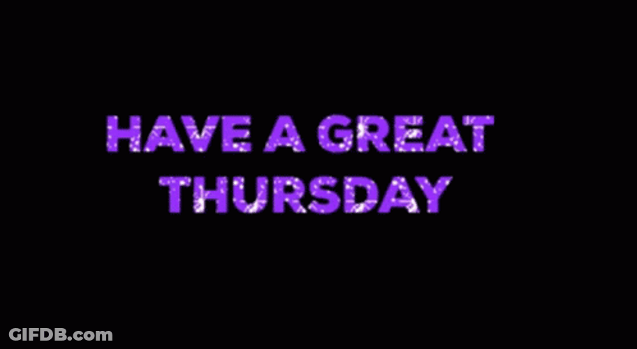 Hello Great Thursday Sparkles GIF