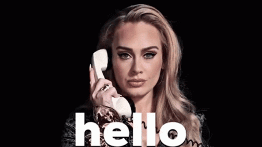 Hello Greeting Adele GIF
