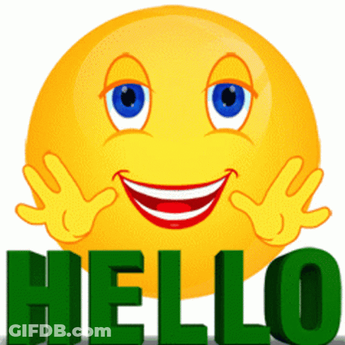Hello Greetings Emoji GIF